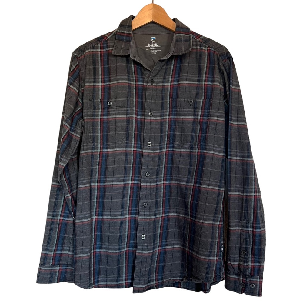 KUHL Fugitive Plaid Flannel Shirt Long Sleeve Button Down Size S